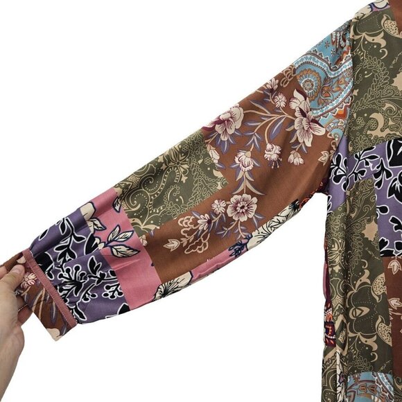 Soft Surroundings Alvadore Fleur Patchwork Tunic Top Blouse Women’s Size 1X - Picture 5 of 11